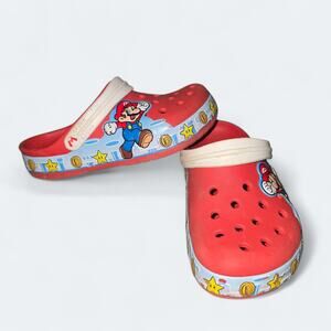Super Mario Bros Kids Crocs Size C13